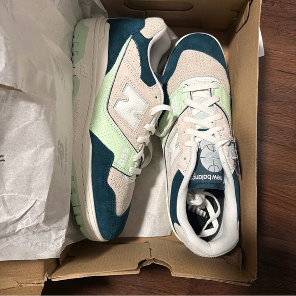 New Balance NB 550 BB550FLV Saturated Suede Pack Melon Water Sz 11 . W 12.5 - Picture 4 of 5